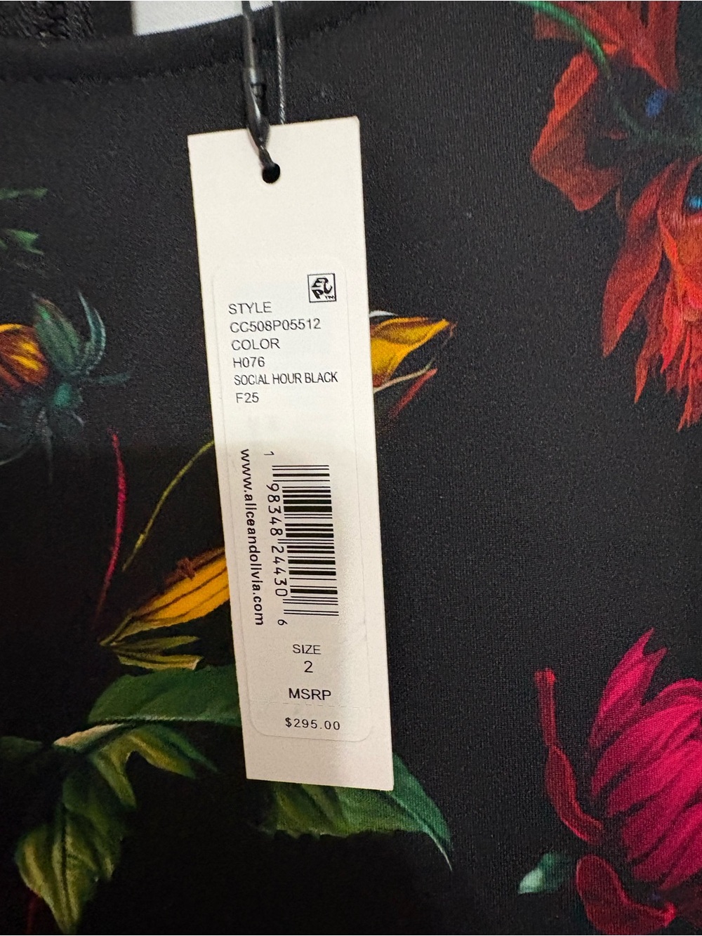 Alice + Olivia Wynell Floral Sleeveless Minidress - Picture 6 of 13